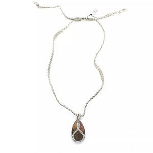 NWT Free People Genuine Stone Pendant Necklace